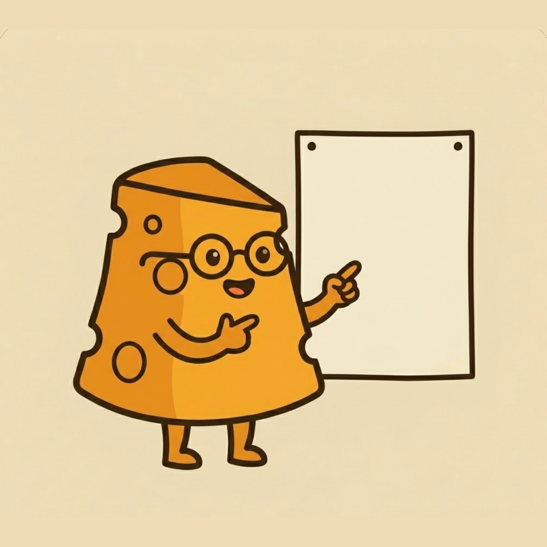 Chedda in her glasses, pointing at a page